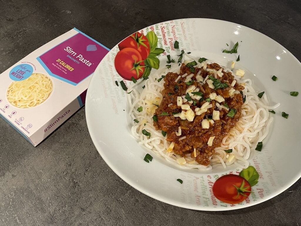 Recept na Low Carb konjakové špagety s boloňskou omáčkou